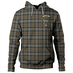 Clan Graham of Menteith Weathered Tartan Hoodie Crest BNJUVRTB-1 Graham of Menteith Weathered Tartan Hoodies