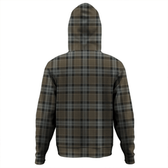 Clan Graham of Menteith Weathered Tartan Hoodie Crest BNJUVRTB-1 Graham of Menteith Weathered Tartan Hoodies