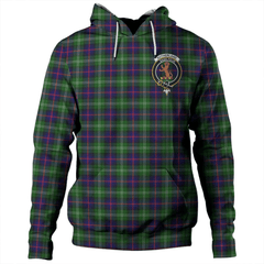 Clan Sutherland Modern Tartan Hoodie Crest X8HMUFRK-1 Sutherland Modern Tartan Hoodies