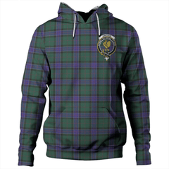 Clan Sinclair Hunting Modern Tartan Hoodie Crest F0SFEPGS-1 Sinclair Hunting Modern Tartan Hoodies