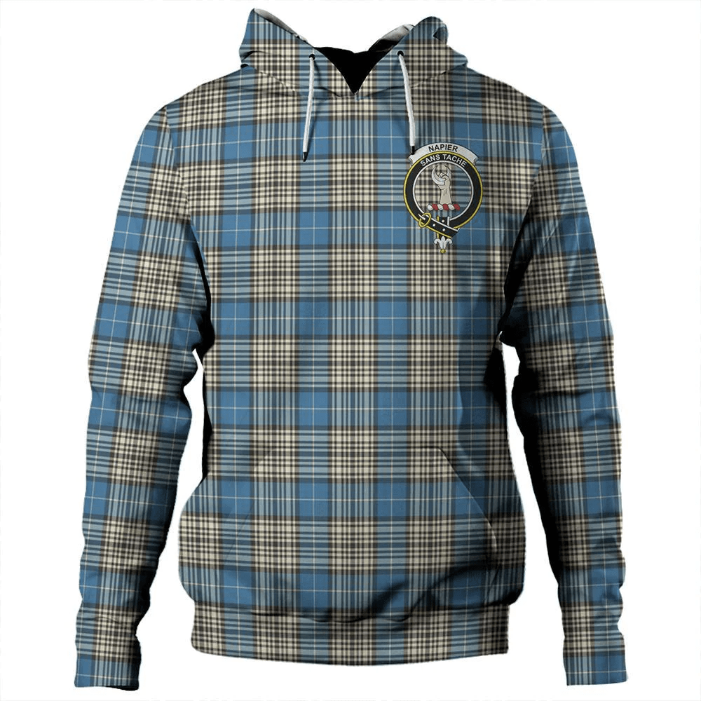 Clan Napier Ancient Tartan Hoodie Crest JN3Y5BPY-1 Napier Ancient Tartan Hoodies