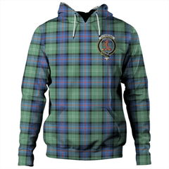 Clan Sutherland Old Ancient Tartan Hoodie Crest R94KWVVR-1 Sutherland Old Ancient Tartan Hoodies