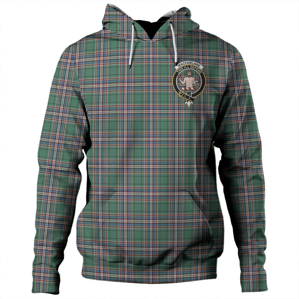 Clan MacFarlane Hunting Ancient Tartan Hoodie Crest H5OJU0IR-1 MacFarlane Hunting Ancient Tartan Hoodies
