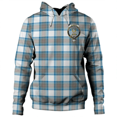 Clan Stewart Muted Blue Tartan Hoodie Crest ZDXYJVXD-1 Stewart Muted Blue Tartan Hoodies