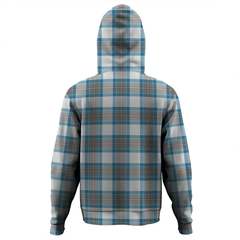 Clan Stewart Muted Blue Tartan Hoodie Crest ZDXYJVXD-1 Stewart Muted Blue Tartan Hoodies