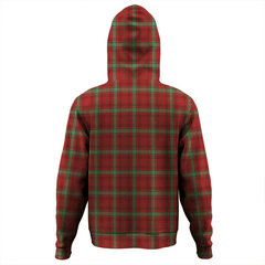 Clan Morrison Red Modern Tartan Hoodie Crest IZHDVD14-1 Morrison Red Modern Tartan Hoodies