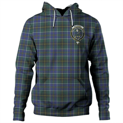 Clan MacInnes Modern Tartan Hoodie Crest CWAXVHLX-1 MacInnes Modern Tartan Hoodies