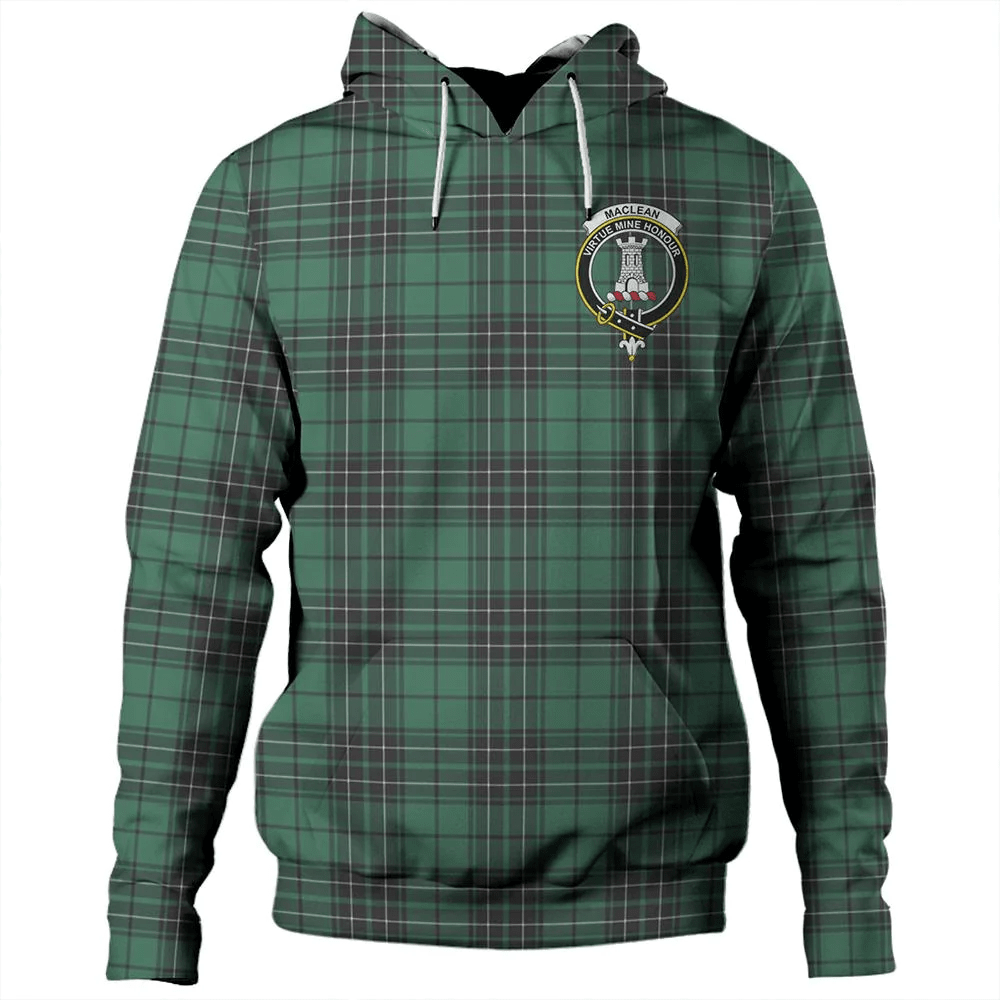 Clan MacLean Hunting Tartan Hoodie Crest TFFNTVWQ-1 MacLean Hunting Tartan Hoodies