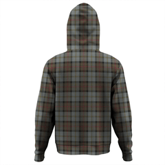 Clan MacLeod of Harris Weathered Tartan Hoodie Crest PX6ZIPBO-1 MacLeod of Harris Weathered Tartan Hoodies