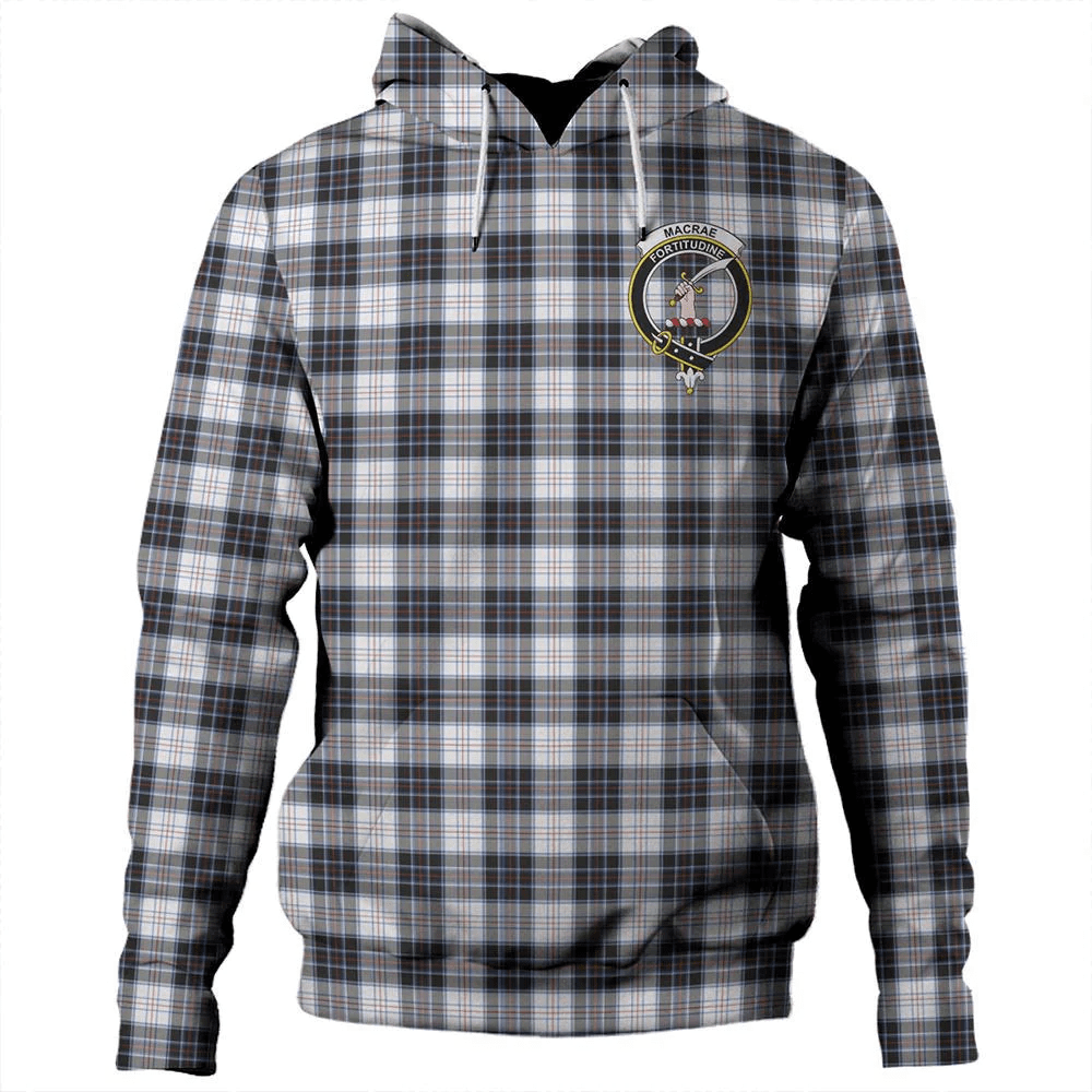 Clan MacRae Dress Modern Tartan Hoodie Crest N9O4VE9D-1 MacRae Dress Modern Tartan Hoodies