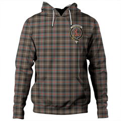 Clan Sutherland Weathered Tartan Hoodie Crest 1LOUHQBY-1 Sutherland Weathered Tartan Hoodies