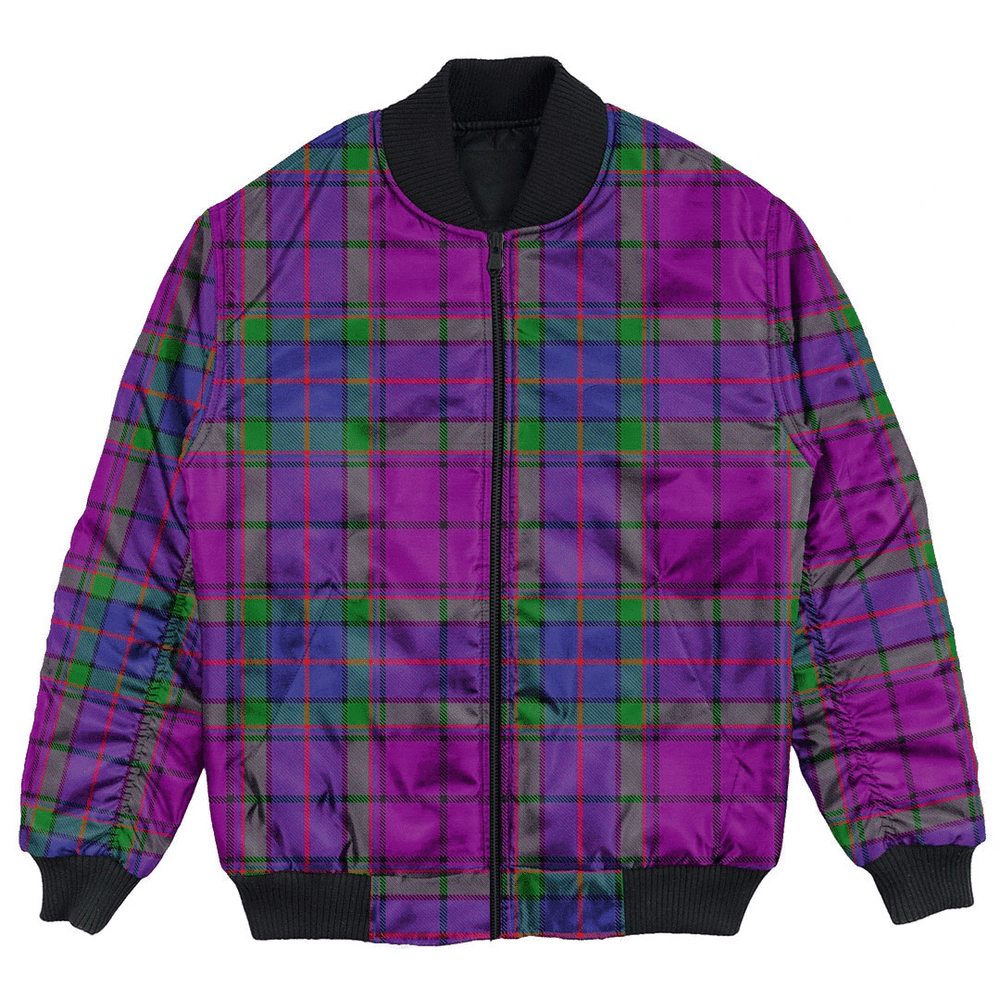 Clan Wardlaw Modern Tartan Clan Bomber Jacket NC17 Wardlaw Modern Tartan Tartan Bomber Jacket