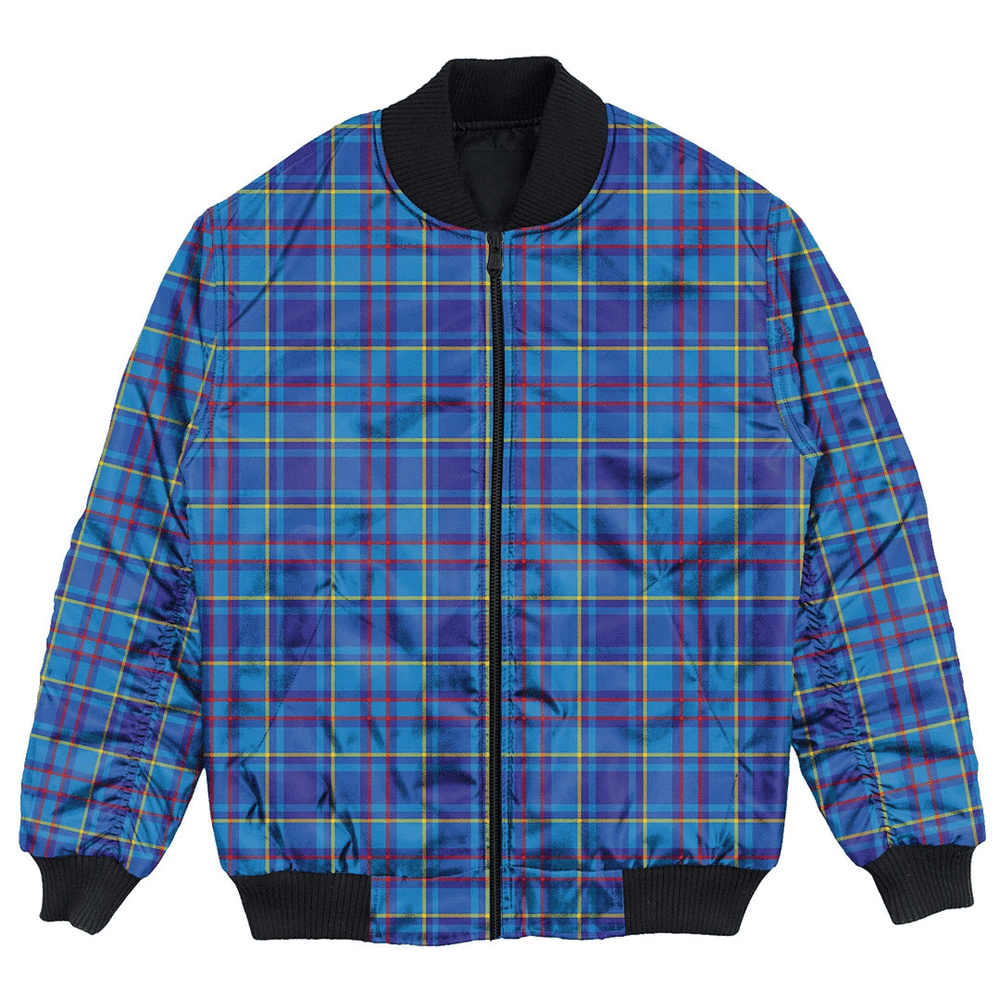 Clan Clan Mercer Modern Tartan Clan Bomber Jacket RS53 Mercer Modern Tartan Tartan Bomber Jacket