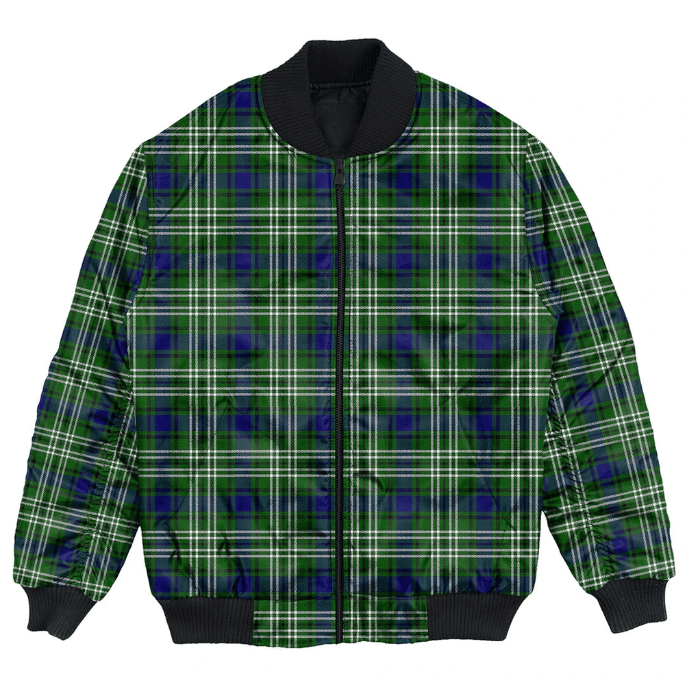 Clan Tweedside District Tartan Bomber Jacket AM94 Tweedside District Tartan Tartan Bomber Jacket