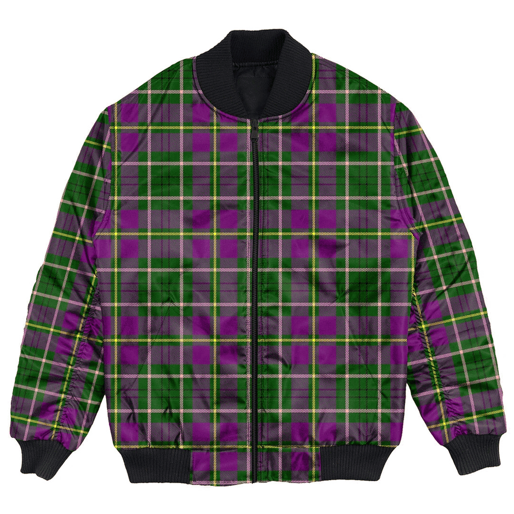 Clan Taylor Weathered Tartan Bomber Jacket AC46 Taylor Weathered Tartan Tartan Bomber Jacket