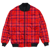 Clan Rose Modern Tartan Bomber Jacket RB42 Rose Modern Tartan Tartan Bomber Jacket