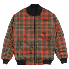 Clan MacKintosh Hunting Weathered Tartan Bomber Jacket GC26 MacKintosh Hunting Weathered Tartan Tartan Bomber Jacket