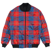 Clan Galloway Red Tartan Bomber Jacket RU61 Galloway Red Tartan Tartan Bomber Jacket