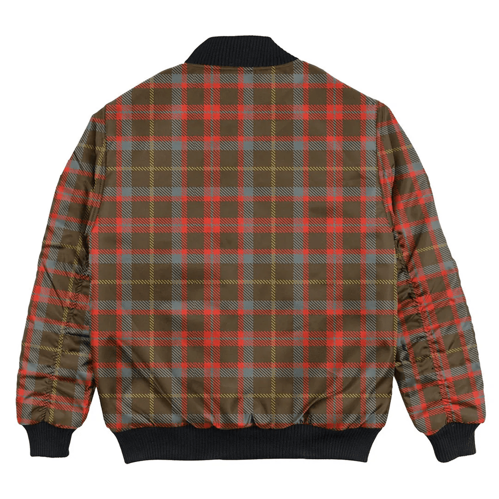 Clan MacKintosh Hunting Weathered Tartan Bomber Jacket GC26 MacKintosh Hunting Weathered Tartan Tartan Bomber Jacket