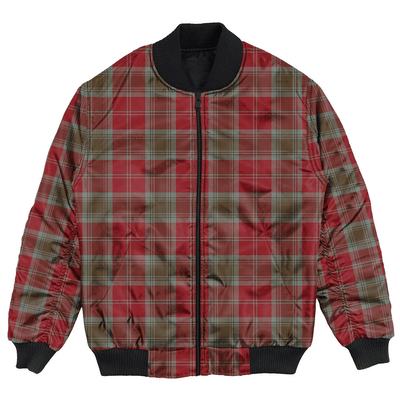 Clan Lindsay Weathered Tartan Bomber Jacket EH81