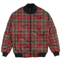 Clan Lindsay Weathered Tartan Bomber Jacket EH81 Lindsay Weathered Tartan Tartan Bomber Jacket