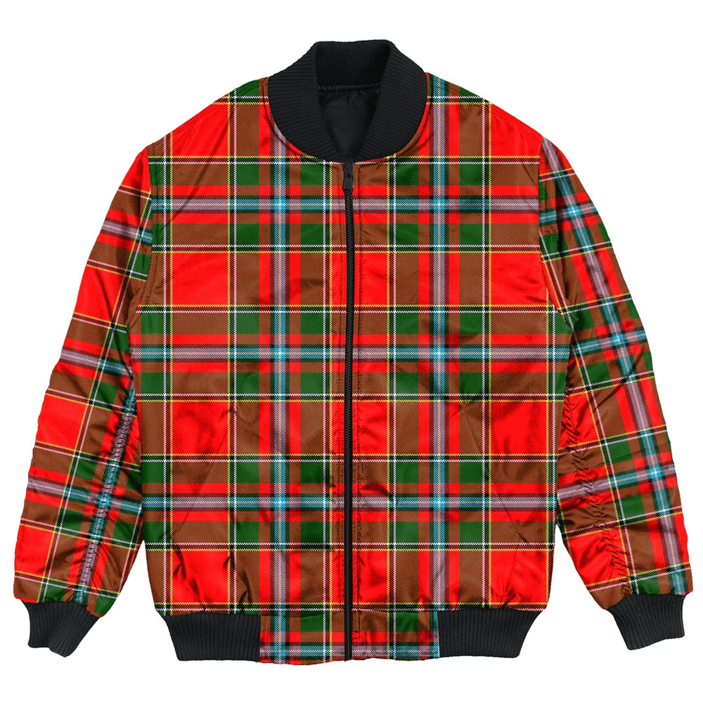 Clan Drummond of Perth Tartan Clan Bomber Jacket SU34 Drummond of Perth Tartan Tartan Bomber Jacket