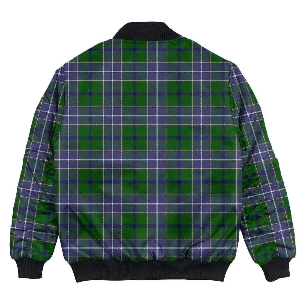 Clan Wishart Hunting Modern Tartan Clan Bomber Jacket NR99 Wishart Hunting Modern Tartan Tartan Bomber Jacket