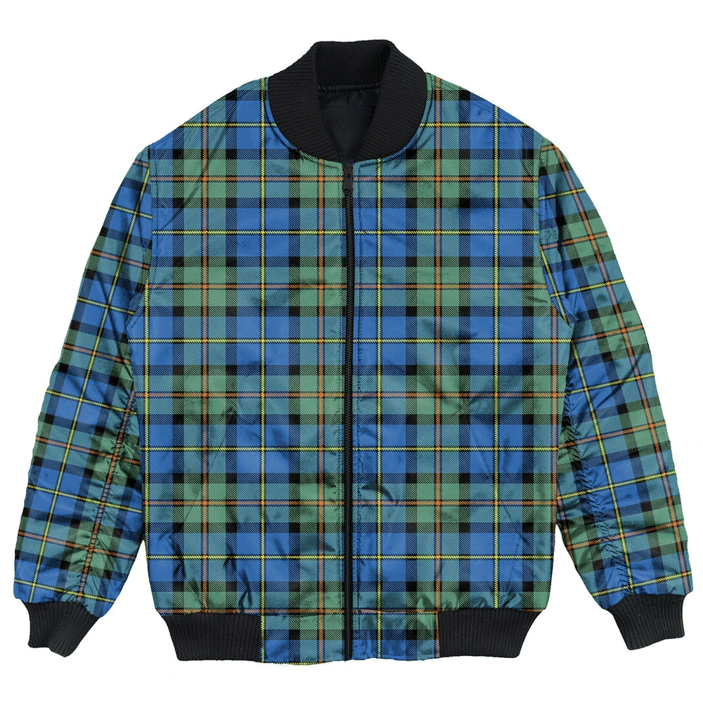 Clan MacLeod of Harris Ancient Tartan Bomber Jacket ZY81 MacLeod of Harris Ancient Tartan Tartan Bomber Jacket