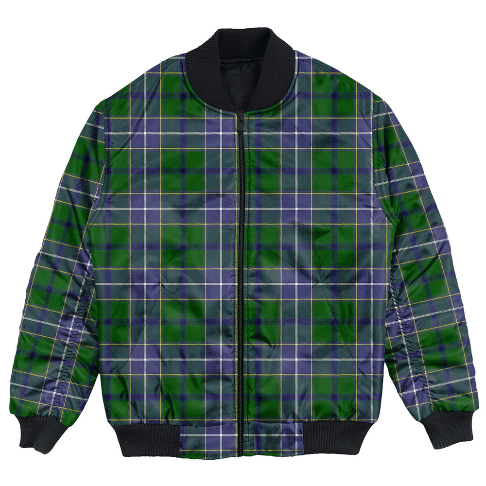 Clan Wishart Hunting Modern Tartan Clan Bomber Jacket NR99 Wishart Hunting Modern Tartan Tartan Bomber Jacket