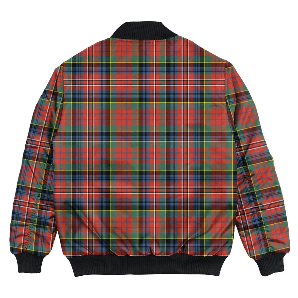 Clan MacPherson Ancient Tartan Clan Bomber Jacket QM33 MacPherson Ancient Tartan Tartan Bomber Jacket