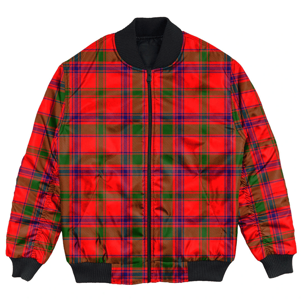 Clan MacColl Modern Tartan Clan Bomber Jacket HT29 MacColl Modern Tartan Tartan Bomber Jacket
