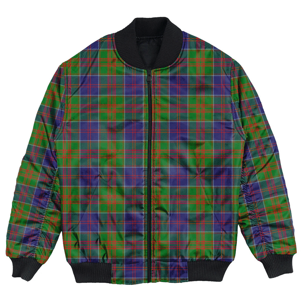 Clan Stewart of Appin Hunting Modern Tartan Clan Bomber Jacket NI77 Stewart of Appin Hunting Modern Tartan Tartan Bomber Jacket