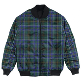 Clan MacInnes Modern Tartan Clan Bomber Jacket EO78 MacInnes Modern Tartan Tartan Bomber Jacket