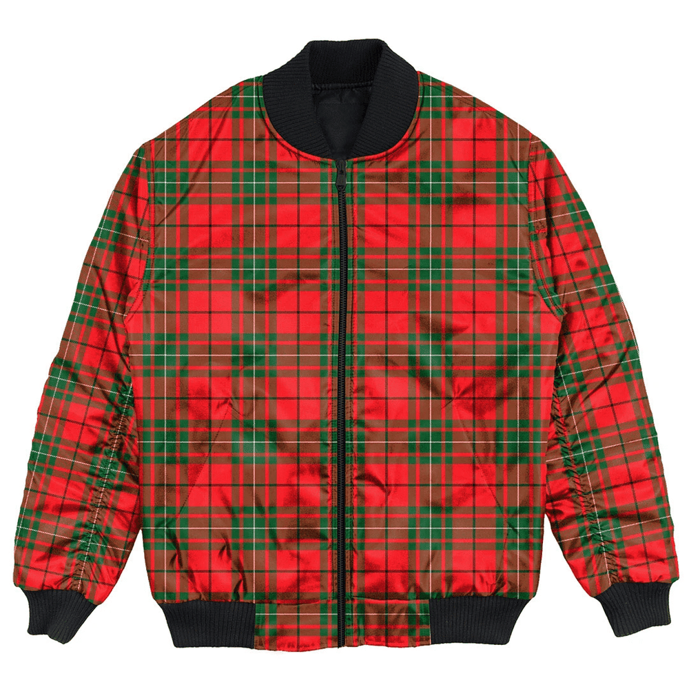 Clan MacAulay Modern Tartan Clan Bomber Jacket KS74 MacAulay Modern Tartan Tartan Bomber Jacket