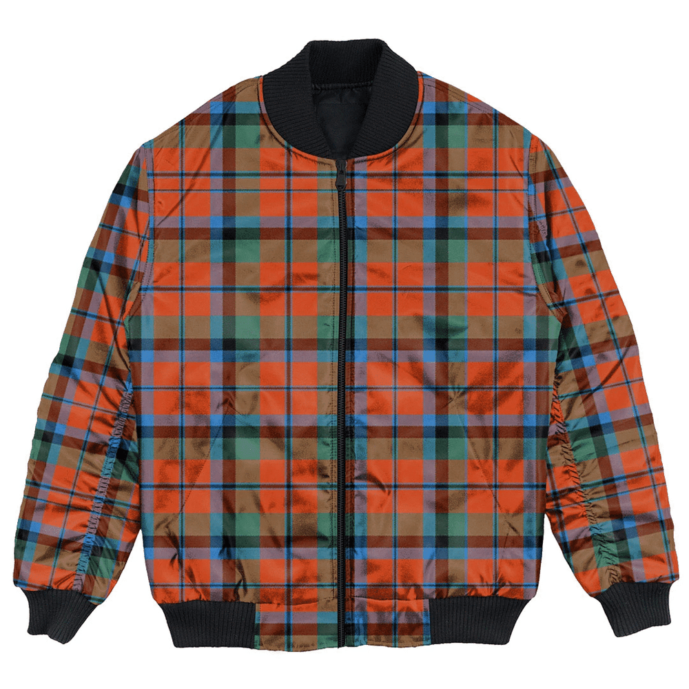 Clan MacNaughton Ancient Tartan Clan Bomber Jacket MU35 MacNaughton Ancient Tartan Tartan Bomber Jacket