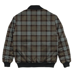 Clan Stewart Old Weathered Tartan Bomber Jacket MH16 Stewart Old Weathered Tartan Tartan Bomber Jacket