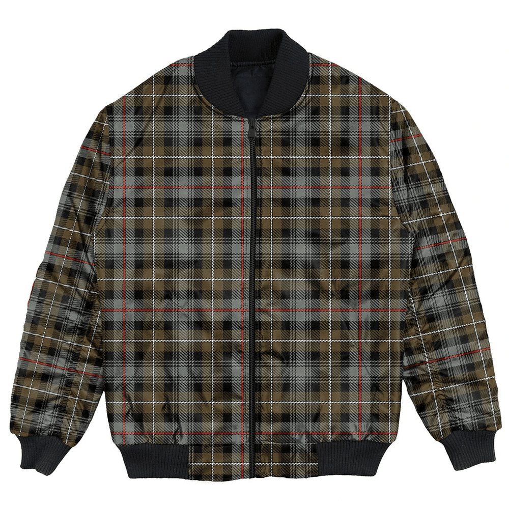 Clan MacKenzie Weathered Tartan Clan Bomber Jacket CG75 MacKenzie Weathered Tartan Tartan Bomber Jacket
