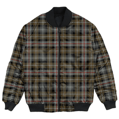Clan MacKenzie Weathered Tartan Clan Bomber Jacket CG75 MacKenzie Weathered Tartan Tartan Bomber Jacket