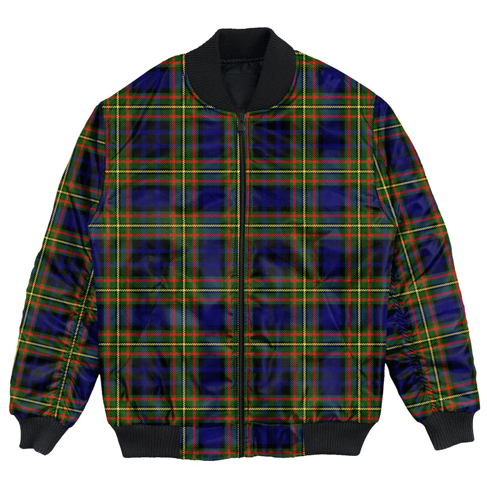 Clan Clelland Modern Tartan Clan Bomber Jacket IN48 Clelland Modern Tartan Tartan Bomber Jacket