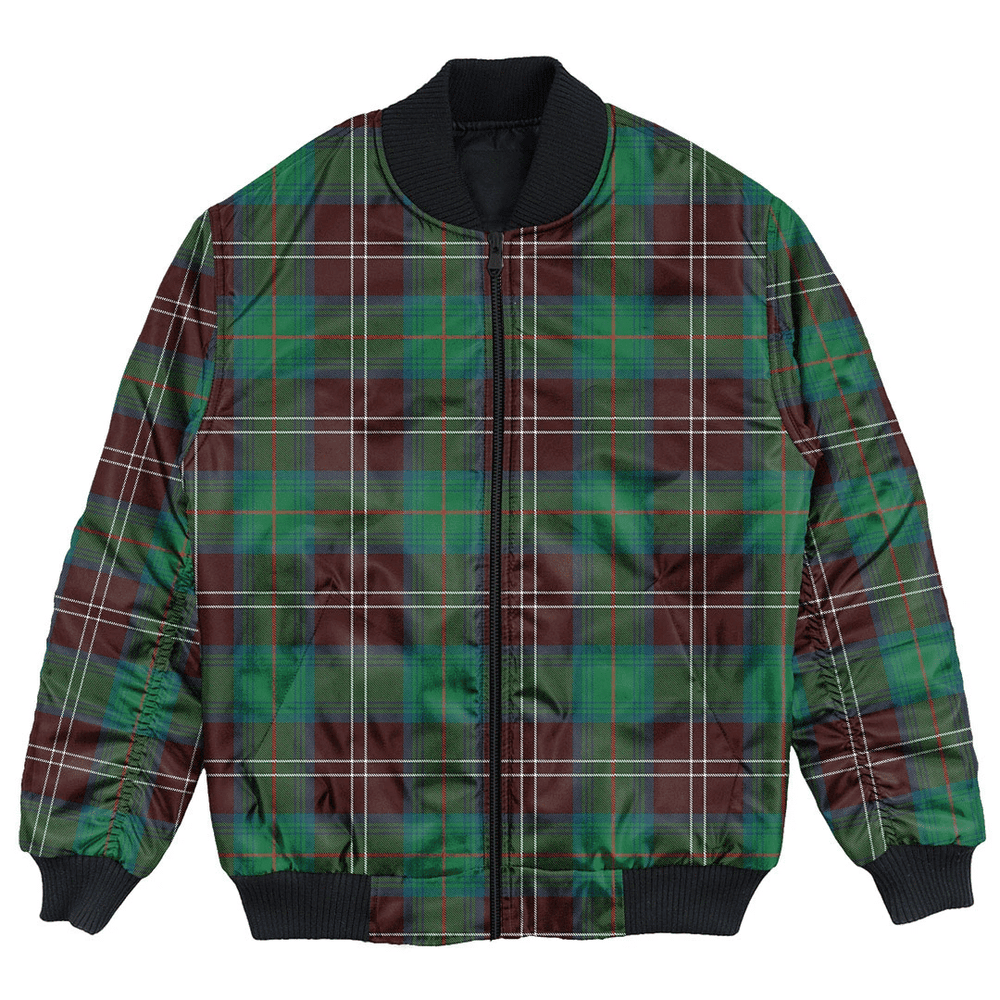 Clan Chisholm Hunting Ancient Tartan Clan Bomber Jacket RP45 Chisholm Hunting Ancient Tartan Tartan Bomber Jacket