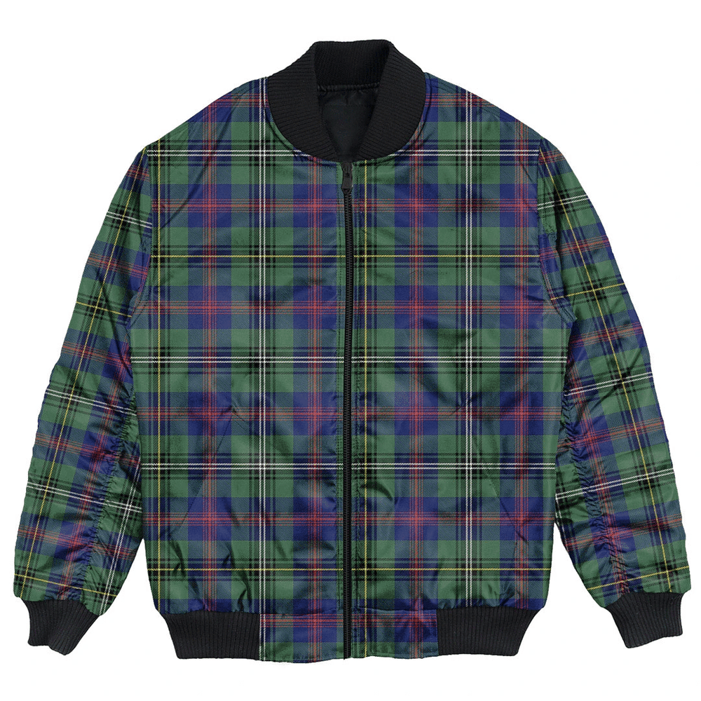 Clan Wood Modern Tartan Clan Bomber Jacket ML81 Wood Modern Tartan Tartan Bomber Jacket