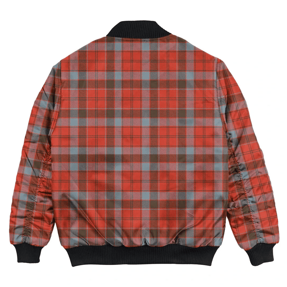 Clan Robertson Weathered Tartan Clan Bomber Jacket MD84 Robertson Weathered Tartan Tartan Bomber Jacket