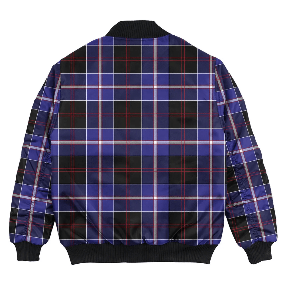 Clan Dunlop Modern Tartan Bomber Jacket JQ97 Dunlop Modern Tartan Tartan Bomber Jacket