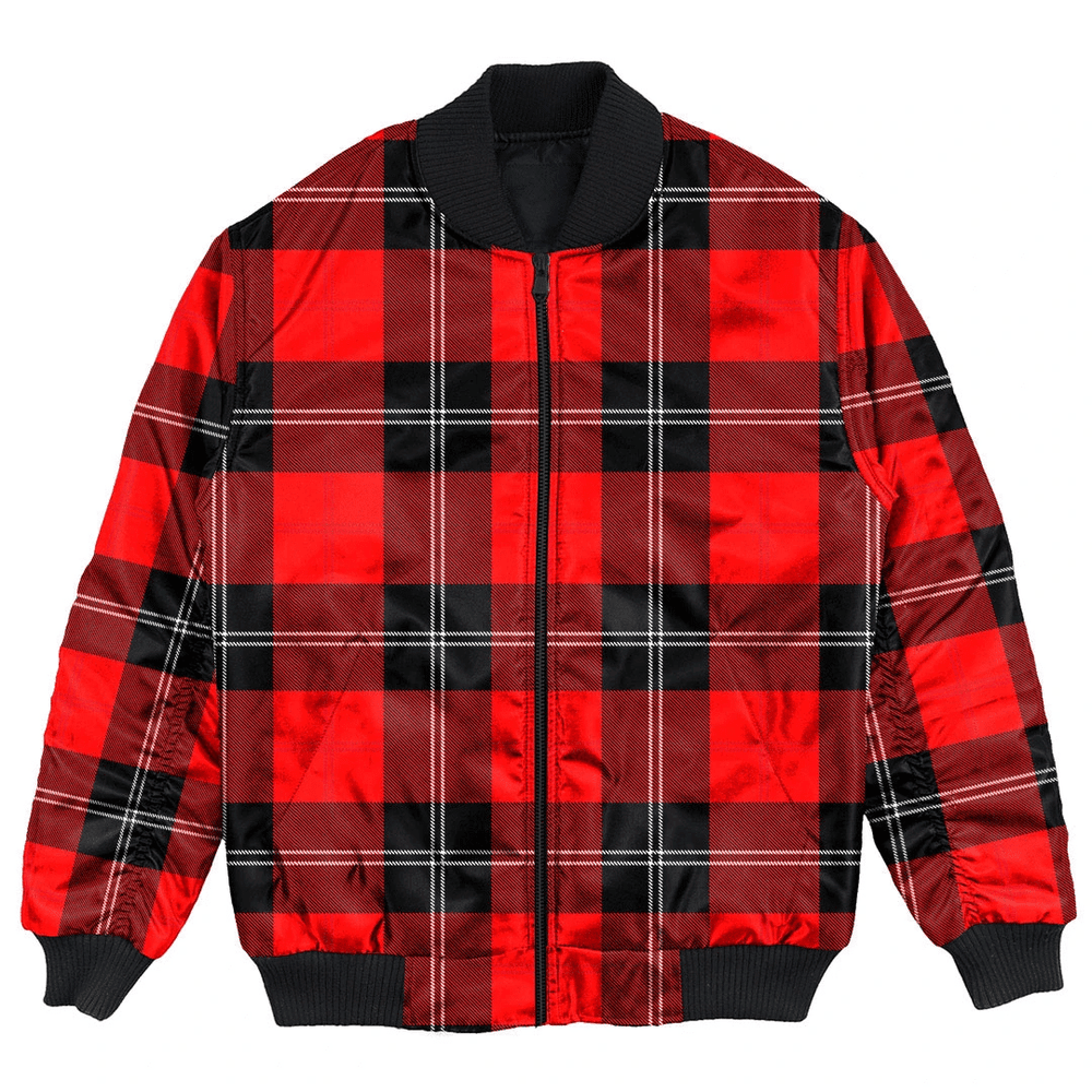 Clan Ramsay Modern Tartan Clan Bomber Jacket IW73 Ramsay Modern Tartan Tartan Bomber Jacket