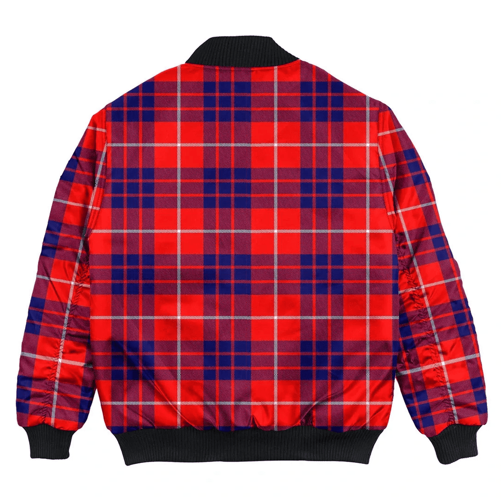 Clan Hamilton Modern Tartan Bomber Jacket QD84 Hamilton Modern Tartan Tartan Bomber Jacket