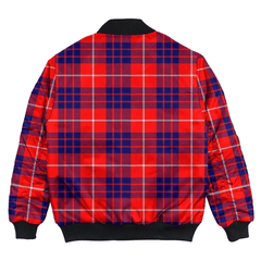 Clan Hamilton Modern Tartan Bomber Jacket QD84 Hamilton Modern Tartan Tartan Bomber Jacket