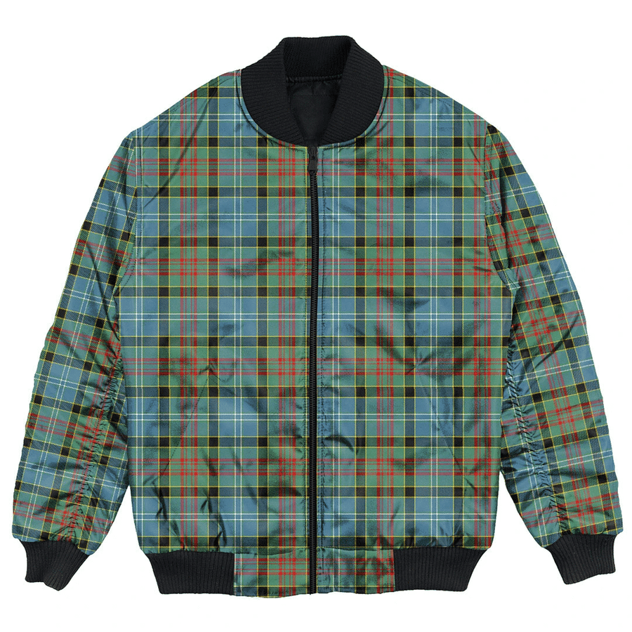 Clan Paisley District Tartan Bomber Jacket MF92 Paisley District Tartan Tartan Bomber Jacket