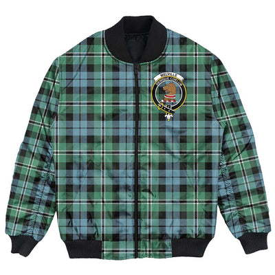 Clan Melville Tartan Crest Bomber Jacket