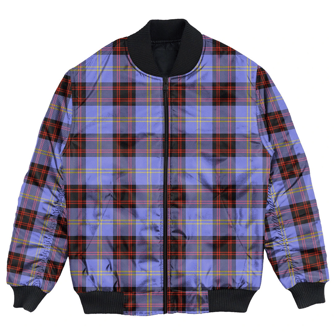 Clan Rutherford Tartan Clan Bomber Jacket AR12 Rutherford Tartan Tartan Bomber Jacket