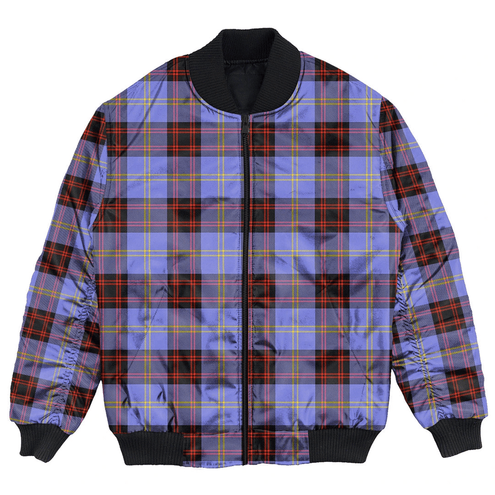 Clan Rutherford Tartan Clan Bomber Jacket AR12 Rutherford Tartan Tartan Bomber Jacket